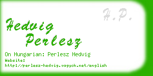 hedvig perlesz business card